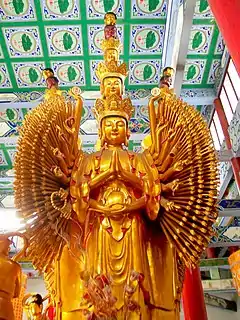 Qianshou Guanyin. Guanyin women's vihara, Anhui, China