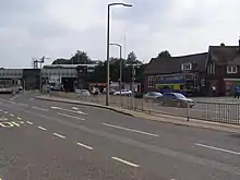 Three Bridges Railway Station, viewed from the A2220