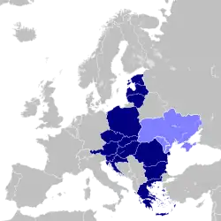 Location of Three Seas Initiative