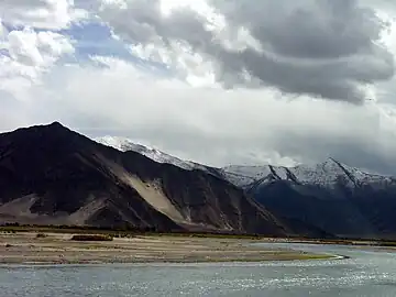 Lhasa River to the south of Lhasa (2008)