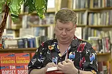 Dorsey at a book signing at Haslam's Book Store in 2011