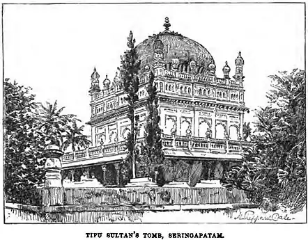 Tipu Sultan's Tomb, Seringapatam (Caine, 1891, p. 519).