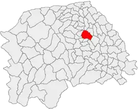 Location in Suceava County