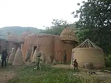 Neighboring Tammari houses, with multiple altars