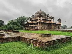 South-east view of tomb