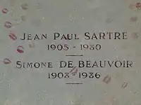 Grave of Jean Paul Sartre and Simone de Beauvoir