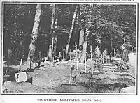 Graves made just after the fighting in the Col de la Chipotte.