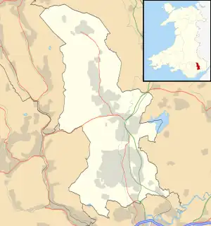 Garn-yr-erw is located in Torfaen