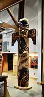 Totem Pole on display at the Southeast Alaska Discovery Center, Ketchikan, Alaska