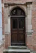 Gate in the courtyard of Hôtel de Catel.