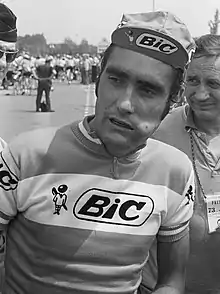 Luis Ocaña in cycling kit.