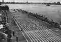 Track meet in Boston aboard Randolph in 1947