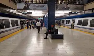 The upper platform at 19th Street Oakland station, 2018