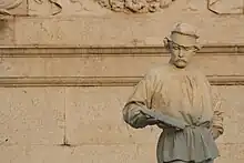 Monumento al Tessitore (Monument to the weaver) in Schio, Veneto (Italy)