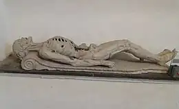 Effigy in the mausoleum of the Lords of Boussu, Boussu Castle, Belgium