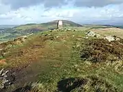 The summit of Gowbarrow Fell, with trig point.