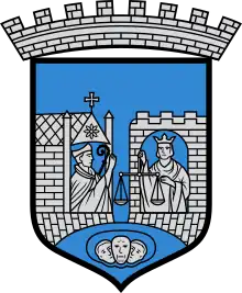 The coat of arms of Trondheim, Norway