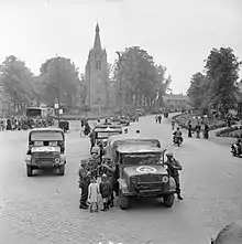 Bedford MWD trucks in Valkenswaard, the Netherlands