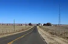 Looking north from just south of Truckton.