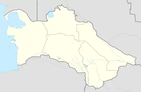 Derweze is located in Turkmenistan