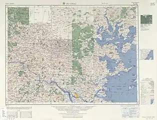 Map of the region including Huangqi (labeled as Huang-ch’i 黃岐) (AMS, 1954)