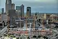 August 26, 2014: Aerial view from Riverside Plaza