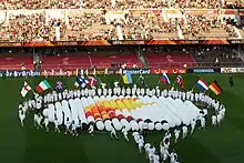 Women's Euro 2009 final (ceremony before the match)