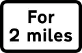 Distance over which hazard extends