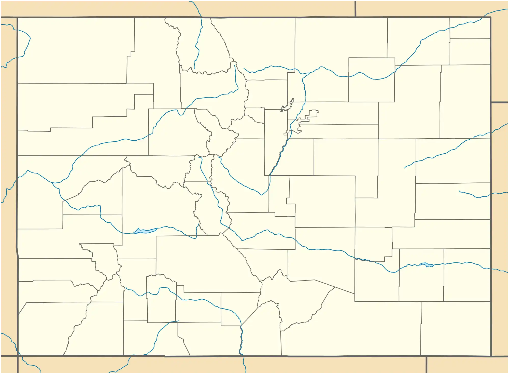 Map showing the location of James M. Robb – Colorado River State Park