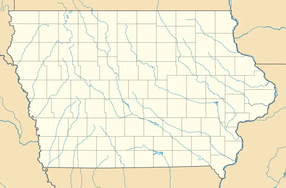 Chicago, Rock Island & Pacific Railroad Depot (Pella, Iowa) is located in Iowa