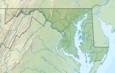 Map showing the location of Cheltenham Wildlife Management Area