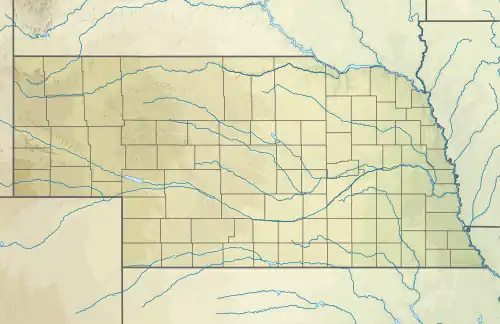 Map showing the location of Ash Hollow State Historical Park