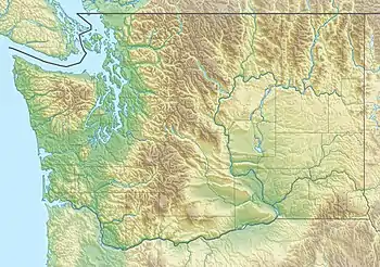 Map showing the location of Spider Glacier