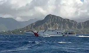 A view from the south, including Diamond Head Lighthouse