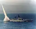 Terrier launch from USS Dale, 1964.