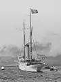 The third, 1902 flag flying on the USS Mayflower in 1912