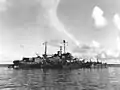 USS Oyster Bay tending PT boats in Seeadler Harbor on March 25, 1944