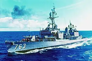 USS William C. Lawe (DD-763) in 1967.