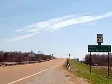 US 49 south of the US 70 junction in south Brinkley