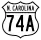 U.S. Highway 74A marker