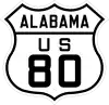 US 80 route marker