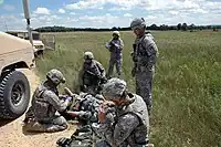 1-338th training deploying soldiers from the 101st Engineer Battalion September 2009