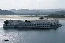 Lake Palace on Lake Pichola.