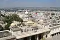 Skyline of Udaipur with Udaipur Palace.