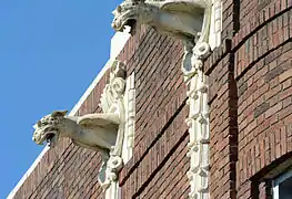 Two gargoyles