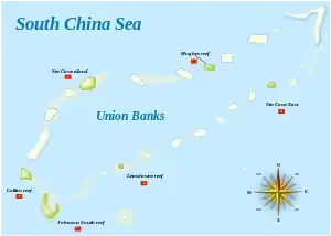 Map of Union Banks