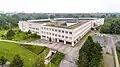 "Some shine when you read them" - Aerial photograph of the University Library of the CAU on Leibniz Street