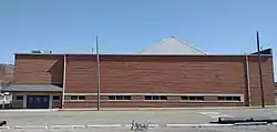 Front facade of the University of Michigan Coliseum