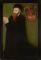 Portrait of Jan Herburt, Polish humanist, castellan of Sanok and elder of Przemyśl, (1524-1578)