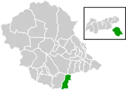 Location within Lienz district